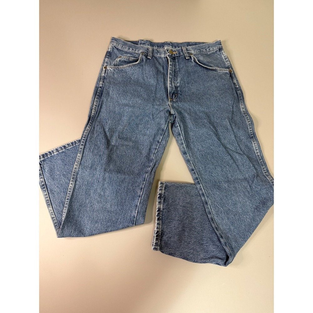Vintage Wrangler Authentic Hero Mens Straight Leg Jeans Blue 965T1DS 34x29